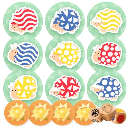 Nene Toys Gioco di Agilità Visiva per Bambini dai 3 Anni – Gioco da Tavolo Familiare per Bambini di 3 4 5 Anni – Gioco di Società con Carte per Riflessi e Memoria – Gioco Educativo da Viaggio