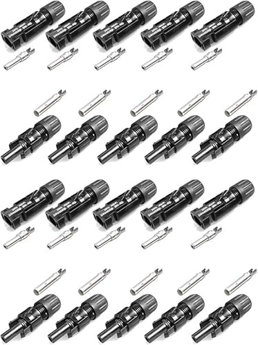 Stäubli Connecteur MC4 d'origine pour énergie renouvelable pour câble de 4-6 mm² Type X PV-KST4/6X et PV-KBT4/6X Diamètre extérieur câble 5,5-7,4 mm, avec et sans TVA (0 % TVA (PV privé), 10)