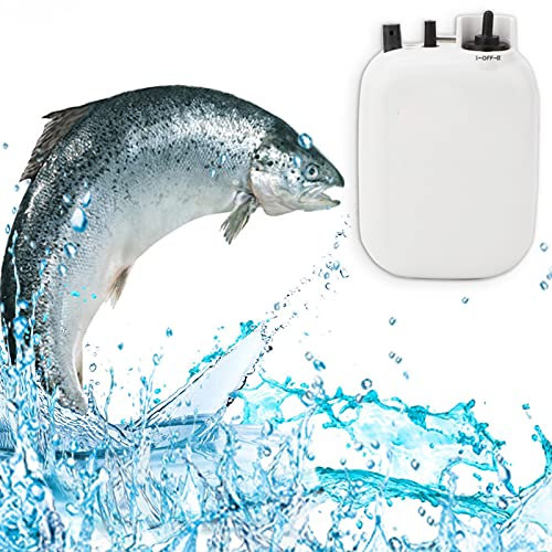 Aquarium-Luftpumpe, Luftpumpe Zum Angeln, Batteriebetriebene Tragbare Sauerstoffpumpe Outdoor-Angeln, Leise Luftpumpe Aquarien, Fischerzubehör, Angelwerkzeuge und Zubehör