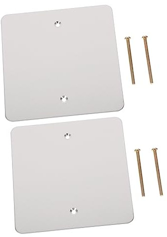 ORFOFE Edelstahl Steckdosenabdeckung 2 Stück Leere Wandplatte Für Elektrische Panelabdeckung Polierte Oberfläche Rostfrei Für Haushalt Und Gewerbe