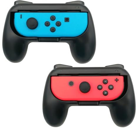 GAMSURFING Hand Grip for Nintendo Switch Joycons/Switch OLED Controller Game Accessories with Joy-Cons Handheld Joystick Remote Control Holder Controller Kit for Nintendo Switch, 2 Packs