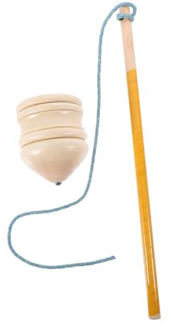 VICASKY Kreisel Für Und Senioren Vintage DIY Gyroskop Aus Aprikosenholz Beige Pädagogisches Holzspielzeug Für Sensorik Und Feinmotorik