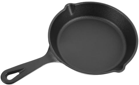 CIMAXIC gusseiserne Pfanne antihaft pfanne Eier frühstücks Guss für Eier kleine brat kleine Mini- Cookie- eierbrat antihaft Eisen Black