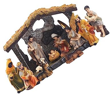 GLEAVI Statua Gesù in Resina Raffinati Da Per Credenti Per Decorazione Casalinga