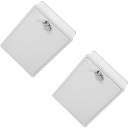 Tofficu 2 Pièces Boîte à Lait Récipient à Lait pour Armoire Mur Verrouillable Serrure Travail Petit Boites Aux Lettres Boîte Aux Lettres De Lait Monter Verrouillage Monté Blanche Abdos