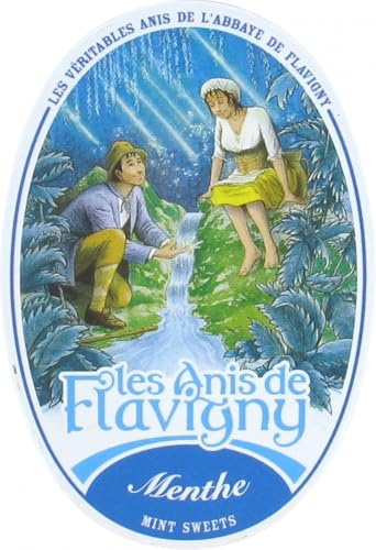 Anis von Flavigny - Echte Anis Bonbons in ovaler Dose 50g - Minze | Tradition & Bastelspaß