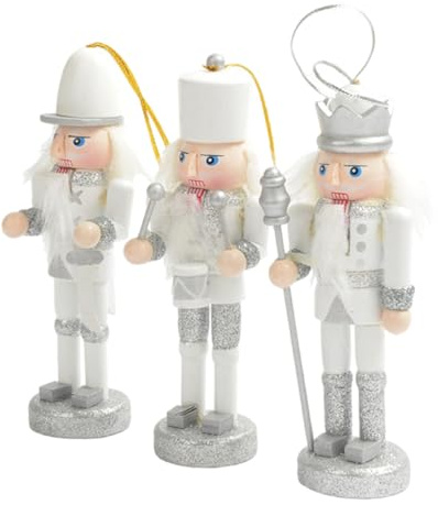 Fluxioxtna Prácticos cascanueces de madera con diseños elegantes para soldados de Navidad para festivales, decoración del hogar, uso diario