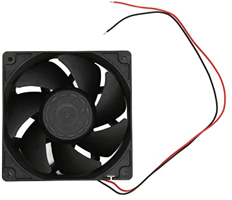 KIMISS Ventilador de Refrigeración de CPU de Alta Velocidad, 24V, 120mm X 120mm X, 0,40a, Ventilador de Refrigeración Silencioso sin Escobillas de 3200RPM, Carcasas de Ordenador y Minero