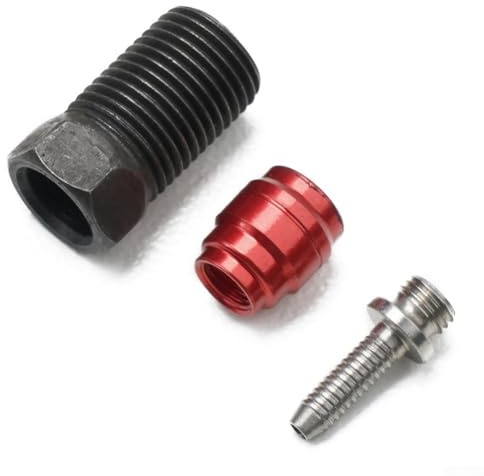 Oniissy Insert de ligne de frein hydraulique pour freins à disque – Raccord cannelé en métal avec olive et écrou de raccordement compatible avec XX X0 X9 DB pour Juicy