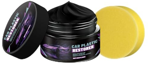 Krmoau Crème d'entretien pour cuir - Pâte de nettoyage rénovable - Pour camion, berline, pick-up, motos, ciel de toit, tapis de sol, canapés, chaussures, bottes, sacs, tableau de bord