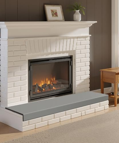 Fireplace Baby Proofing, 80'' Soft Seat Hearth Cushion for Baby Proof, Memory Foam Brick Fire Place Bumper Protector Pad for Babies Child Children Toddlers (Grey)