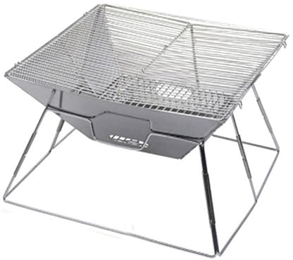 NOENNULL Barbecue Pliant, Grille en Acier Inoxydable, Gril de Camping Portable, Gril à Charbon de Bois pour la Maison, Pique-nique en Plein Air