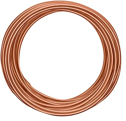 Vaessen Creative Aluminiumdraht, 4mm x 10m, Aluminium Wire, Basteldraht, Dekodraht, Floristikdraht Aludraht Schmuck 4 mm x 10 Meter | Biegsam Schmuckdraht Kupfer, orange Copper, 1000 x 0.4 x 0.4 cm, 24233-002