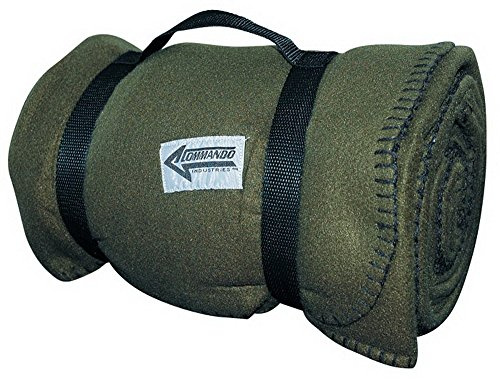 BW Fleece Decke Polarfleece Outdoor Camping Bundeswehr Flecktarn Army Camo (Oliv)