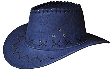 Miobo Cowboyhatt Western Cowgirlhatt för Damer, Herrar och Barn (Mörkblå för barn)