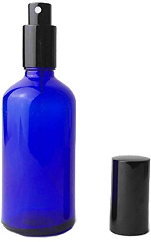 Botella con atomizador rellenable, de color azul. 10 ml, 20 ml, 30 ml, 50 ml, 100 ml