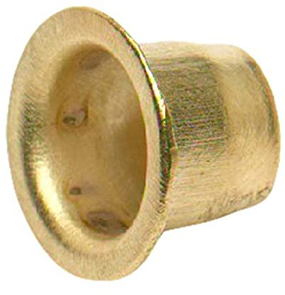 Merriway BH05093 (24 Pcs) Banjo Style Bookcase Socket Electro-Brassed Steel - Pack of 24 Pieces