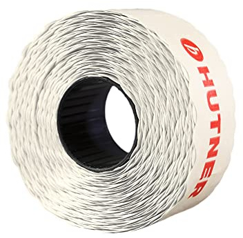 10 Rollen Preisetiketten 22x12 weiss ablösbar | 15.000 Etiketten | Preisauszeichner Etiketten | Auszeichner Etiketten | HUTNER