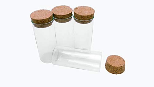 Jarvials 30ml transparente reagenzglas glasflasche mit korken stopfen，geeignet für die lagerung von flüssigkeiten, lakritz, sand, pulver (12, 30ml)