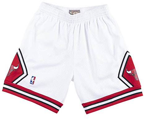Mitchell & Ness Herren Hose Chicago Bulls weiß/rot/Nachtblau L