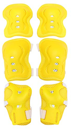 TOYANDONA 6pcs Kids/Youth Knee Pads Elbow Pads Wrist Guards Set Protective Gear Set for Roller Skates, Cycling, Bike, Skateboard, Inline Skating, Scooter Riding Sports