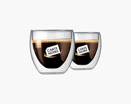 Bodum Pavina 0.35 L, 12 Oz 2 Pcs Glass, Double Wall, Carte Noire