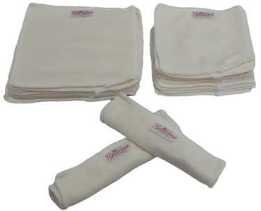 Wiederverwendbare Bio-Bambus-Feuchttücher, 20 Stück, superweiche, natürliche Wasserfeuchttücher, Make-up-Entferner-Pads und Baby-Windel-Zubehör für empfindliche Haut