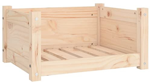 vidaXL Hundebett 55,5x45,5x28cm Massivholz Kiefer Hundekorb Hundesofa Tierbett