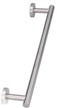 Barra de Toalla, Barra de Toalla Montada en la Pared de 45 Cm de Longitud, Toallero de Acero Inoxidable 304 para Baño, Cocina, Lavandería, Plata