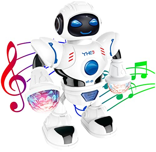 YATOSEEN Tanzroboter Spielzeug Geschenk für Kinder, mit Musik- und Discokugel, Bunten Lichtern, Roboter der Läuft, Tanzt, Singt, Geburtstags Geschenke für Jungen und Mädchen von 4-12 Jahren