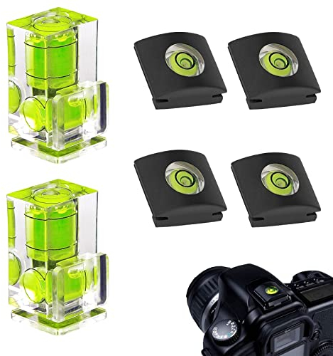 Blitzschuh Wasserwaage, Hot Schuh Level, Kamera Level Hot Shoe,Wasserwaagenkamera, Wasserwaage Level Blitzschuhabdeckung, Kamera Wasserwaage, Hot Shoe Level Compo Pack