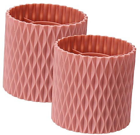 Beavorty Organisateur De Pinceaux De Maquillage Rotatif 2 Pièces Seau À Pinceaux Cosmétiques Support De De Bureau Design Géométrique Porte-stylo De Capacité