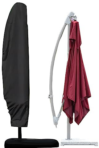 210D Cantilever Parasol Cover, Patio Parasol Covers Waterproof Windproof zipped,280x30/81/45cm Garden Umbrella Cover Rip waterproof Anti- And Snow Safe Oxford Fabric,For Garden Umbrella ( Size : 280x3