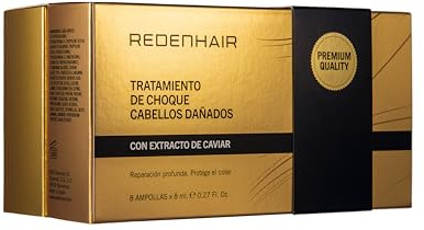 Redenhair - Haarserum - Ampullen für das Haar Reparierend und Feuchtigkeitsspendend - Behandlung für Trockenes und Geschädigtes Haar - Pflegende Wirkung - 8 Ampullen mit 8ml