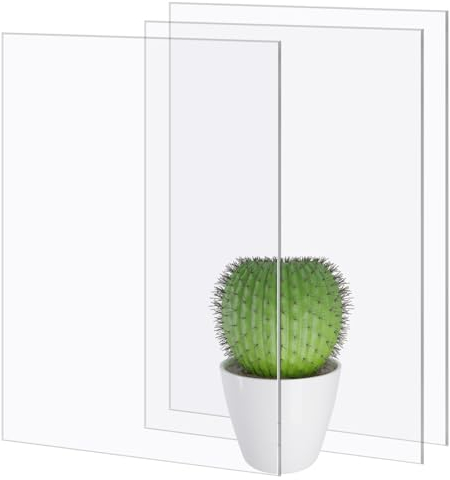 BUYGOO Lastra Plexiglass Trasparente 3PZ Fogli Acrilici Trasparenti A3 Foglio Trasparente in Plexiglass Pannelli Acrilico TrasparentePlexiglass Formato A3 Pannelli Interno PlexiglassDecorativi