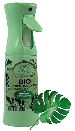 Garten Lux BIO Vitalspray für Monstera 300 ml – Anwendungsfertiges Blattspray mit 16 Mikronährstoffen – für Monstera Deliciosa, Adansonii, Obliqua & mehr – Natürlich & nachfüllbar