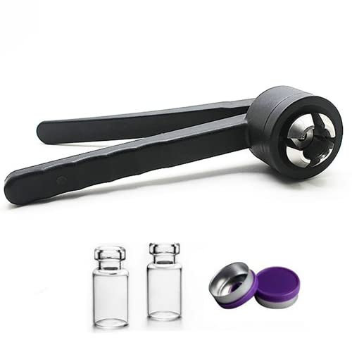 Fläschchen-Crimper, Überlastschutz + Pufferfunktion, manueller Verschließer, 13 mm / 15 mm / 20 mm Verschließer, präziser Crimpwerkzeug-Verschließer