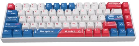 Sxhlseller Tastiera Meccanica 68 Tasti 60%, Tastiera da Gioco Bluetooth Wireless con Interruttore Blu con 3 modalità, Tastiera Retroilluminata RGB di Tipo C per per Android per IOS