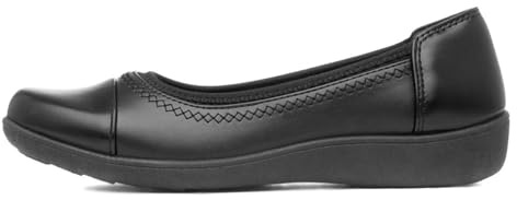 Softlites Womens Black Flat Slip On Casual Shoe - Size 6 UK - Black