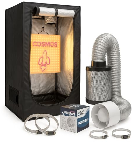 Weedness Grow Box Komplett Set LED 240 Watt Basic 80x80x160 cm - Zuchtzelt Growschrank Growzelt Anbau Indoor Complete Crow