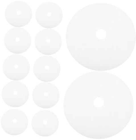 HOMSFOU Set de Filtres Ronds en Coton Filtration D'échappement et Entrée D'air Lot de 12 Installation Facile Prolongent la Durée de Vie du Sèche-linge pour Sèche-linge