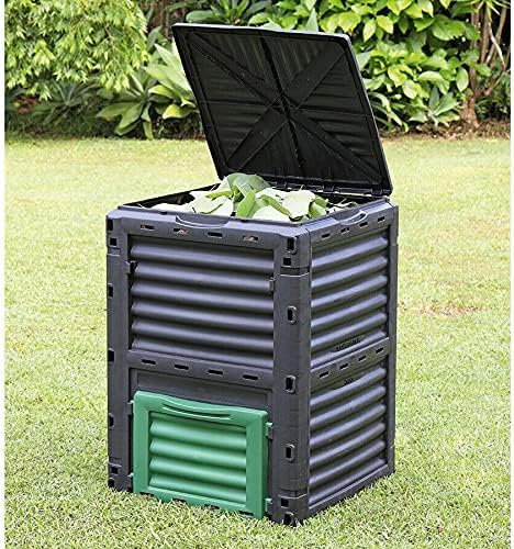300L Large Garden Composter Bin Oragnic Outdoor Garden Compost Converter Plastic Garden Compost Waste Storage Converter