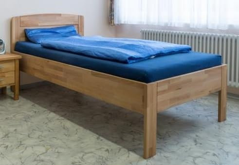 Generisch Massivholz Komfortbett Seniorenbett Kernbuche massiv geölt höhenverstellbar 100x200
