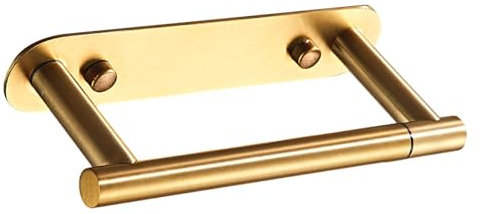 LeeQinersw Support pour Rouleau de Papier Toilette, Installation, Rangement Pratique, Or brossé