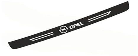 CHAOWEIFB Auto Ladekantenschutz für Opel Karl Rocks 2018-2019, Kohlefaser Stoßstangenschutz Anti-Kratz Lackschutzfolie Heckstoßstangenschutz Aufkleber