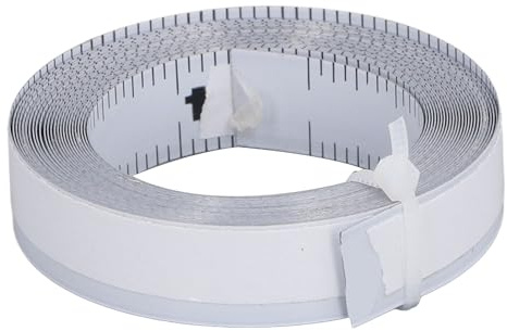LOCADENCE Self Adhesive Measuring Tape, Right to Left Carbon Steel Reading Ruler Tape for Workbench, Cuttable Measuring Tape for Handicrafts, Furniture Processing