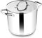 Herogo Pentola da 10 l, pentola in acciaio inox con coperchio trasparente visibile, pentola a induzione da 24 cm per zuppe, fondo a tre strati per tutti i fornelli, grande capacità per stufare