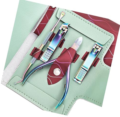 Juego de cortacutículas con cortacutículas de acero inoxidable para pedicura, herramientas de manicura y pedicura