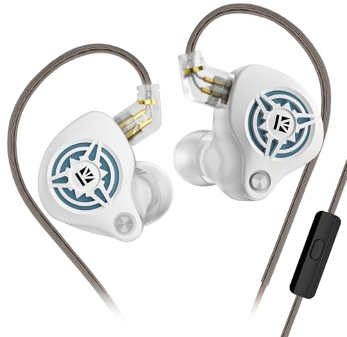 Yinyoo KBEAR BK1 - Auriculares para Videojuegos con micrófono, 10 mm Dynamic Driver Gaming, Auriculares para Jugadores FPS, Cable OFC 5N, Conector Jack de 3,5 mm, Compatible con PC, Xbox, Switch