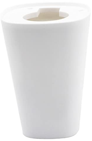 AwnsIMfreien Hanging Flower Pot, Upside Down Planter Degradable Breathable Self-watering Hanging Planter Anti-corrosive Minimalist Solid Color Inverted White, Plant Pot